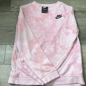 pink tie dye crewneck